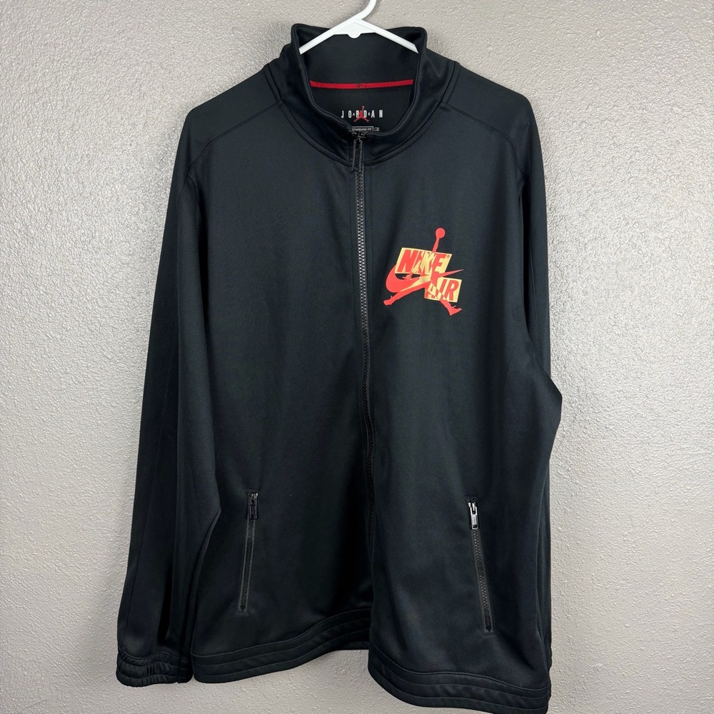 Nike Air Jordan Jumpman Full Zip Warmup Athletic Track Jacket Men’s XL Black